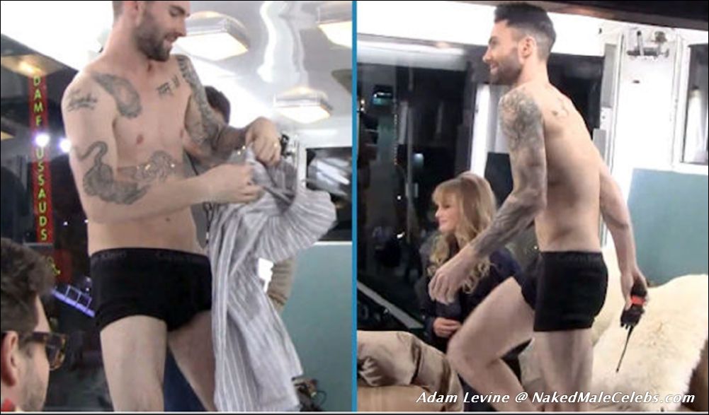 BannedMaleCelebs.com Adam Levine nude photos.