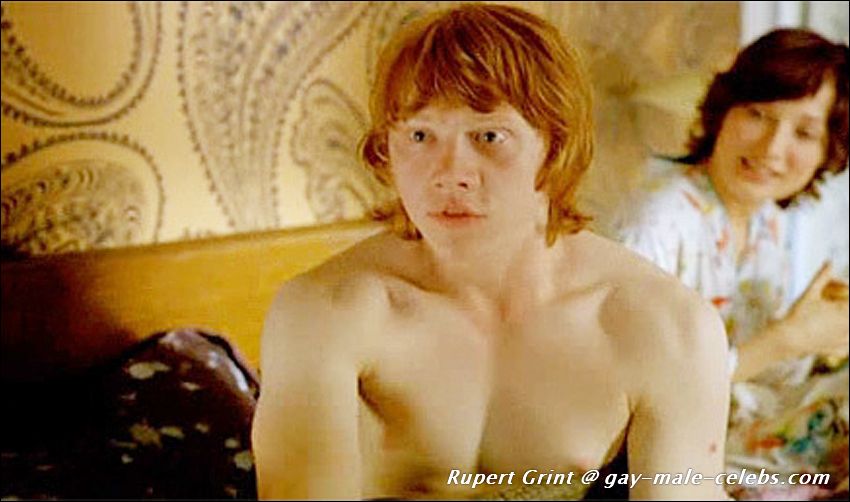 naked cock out Rupert grint